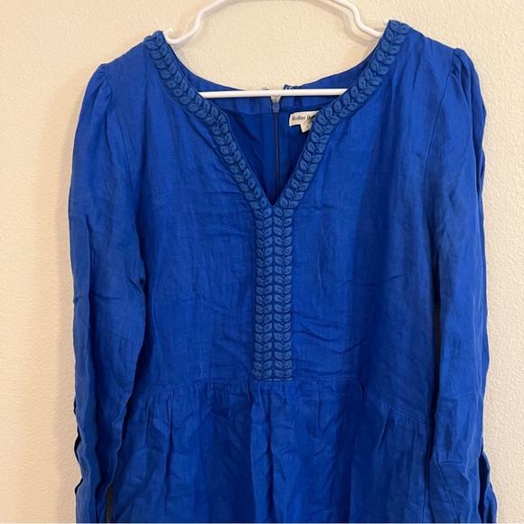 Roller Rabbit Long Sleeve Tiered Linen Naema Dress - Picture 3 of 6